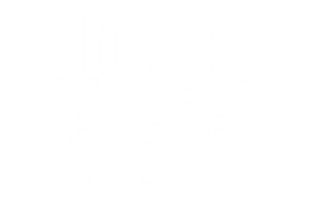 Texto indicando '100+ bilhões de tens conectados', sugerindo um marco significativo em tecnologia ou rede
