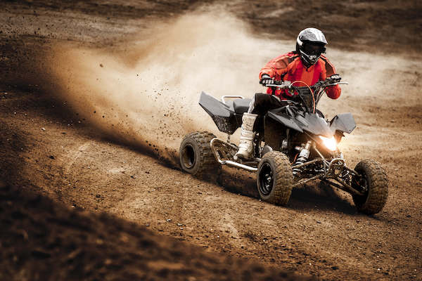 Man riding ATV