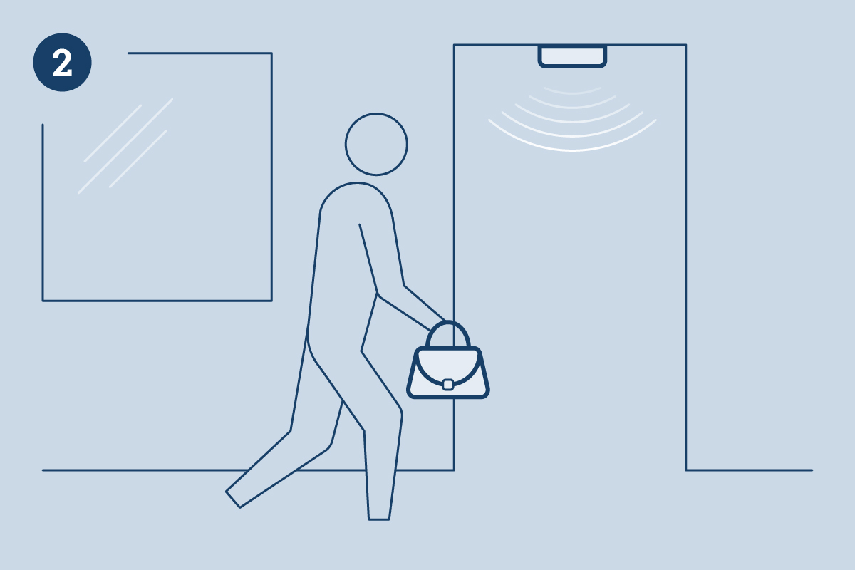 illustration of screen with information on assets