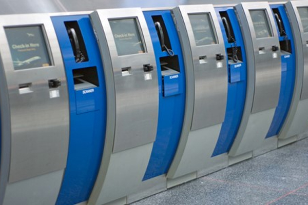 Automated airport check-in kiosks with RFID technology by Impinj for efficient passenger processing