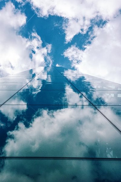 reflection-of-sky-on-skyscraper-windows
