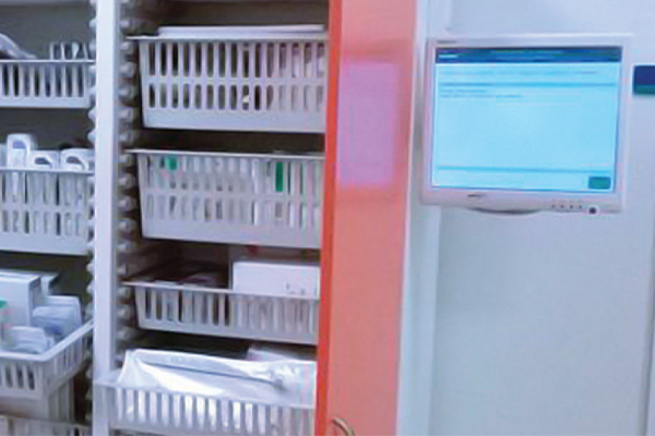 Medical supplies cabinet
