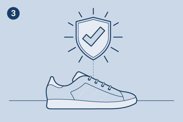 shoe-with-checkmark-illustration