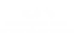 Infografik mit dem Text: 5,8 Prozent der Importe in die EU sind Fälschungen, auf schwarzem Hintergrund