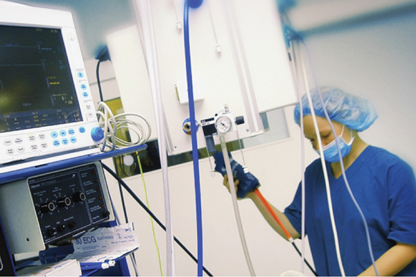 Photo of nurse with equipment