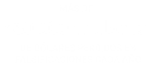 Gráfico con dato de pérdidas económicas por falsificaciones, más de 460.000 millones de dólares anuales