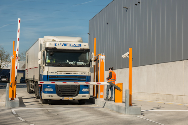 Photo-of-a-truck-going-through-a-check-point 