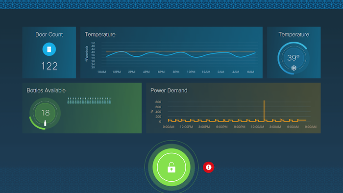 Smart fridge data is visualized for easy consumption