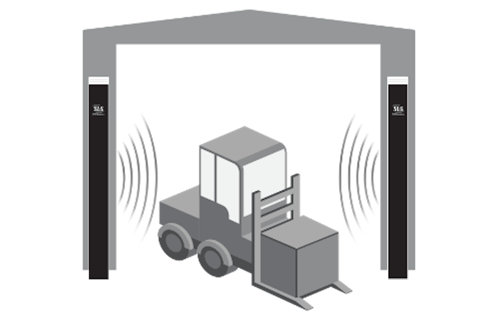 RFID technology system with forklift and boxes at Impinj, highlighting inventory tracking solutions