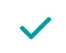 teal checkmark