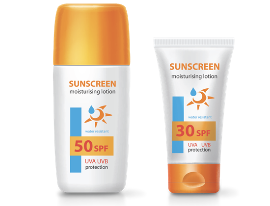 sunscreen bottles