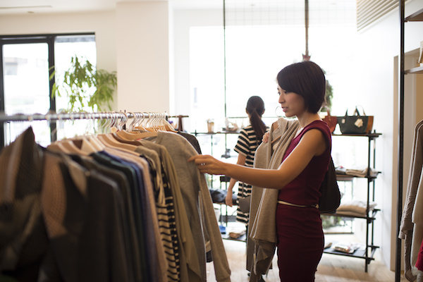 photo of woman shopping at a store